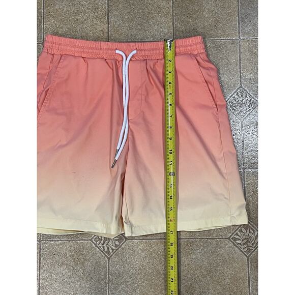 SHEIN Women’s Elastic Waist Peach Colored Shorts Size Small Drawstring, Pockets - Picture 5 of 12